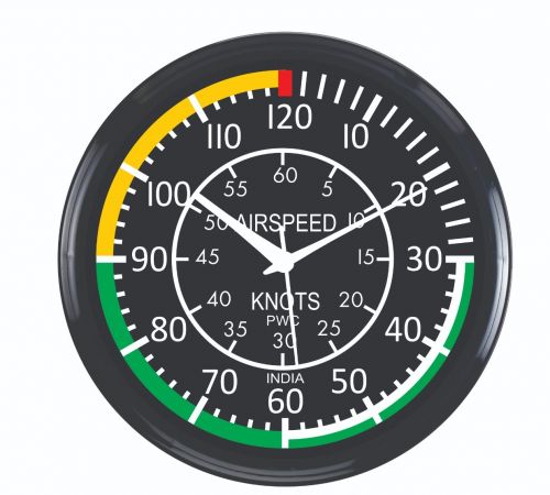 Pilot Training Centre Aviator Airspeed Unique Decorative Wall Clock (Standard Size)