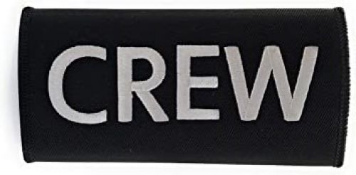 Crew Luggage / Pilot Bag Handle Wrap (Black and Silver)