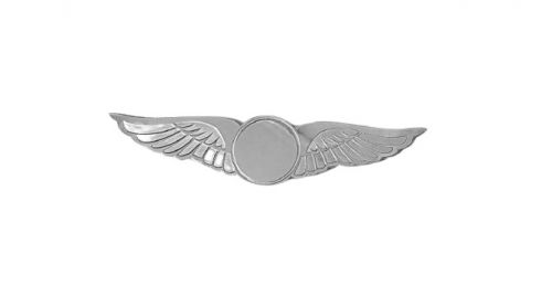Falcon Silver plated wing with Aircraft (Laser Cut)