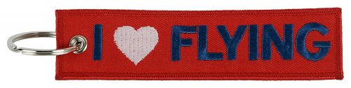 I LOVE FLYING Keychain (Red) - 1 Piece