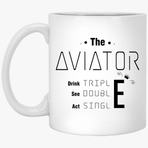 THE AVIATOR (Pilot Gift, Pilot Mug, Pilot Coffee Cup, Aviation Gifts)