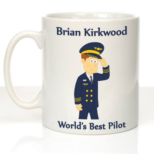 World's Best Pilot (Pilot Gift, Pilot Mug, Pilot Coffee Cup, Aviation Gifts)