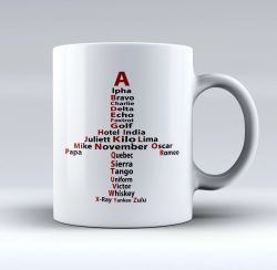 Alpha, Bravo, Charlie (Pilot Gift, Pilot Mug, Pilot Coffee Cup, Aviation Gifts)
