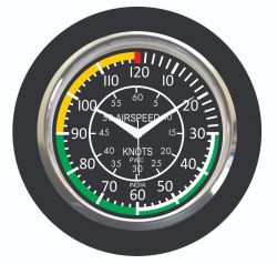 Aviator Airspeed Unique Decorative Mini Clock/Wall Clock