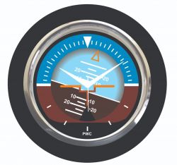 Aviator Attitude Unique Decorative Mini Wall Clock
