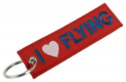 I LOVE FLYING Keychain (Red) - 1 Piece