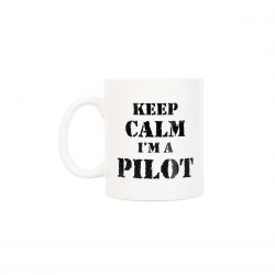 KEEP CLAM I'M A PILOT (Pilot Gift, Pilot Mug, Pilot Coffee Cup, Aviation Gifts)