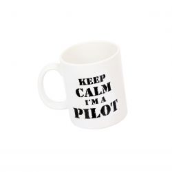 KEEP CLAM I'M A PILOT (Pilot Gift, Pilot Mug, Pilot Coffee Cup, Aviation Gifts)