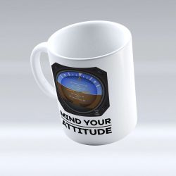 Mind Your Attitude (Pilot Gift, Pilot Mug, Pilot Coffee Cup, Aviation Gifts)